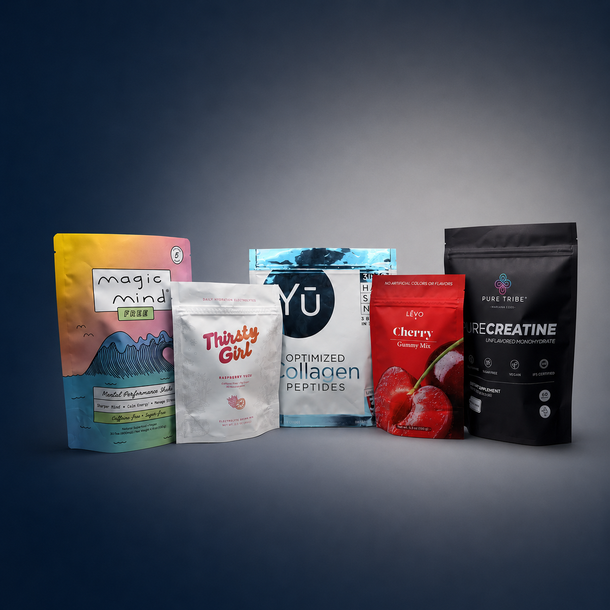 Custom printed flexible stand-up pouches